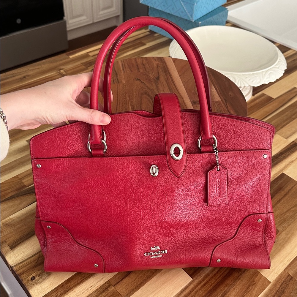 COACH Mercer Bag in Red
